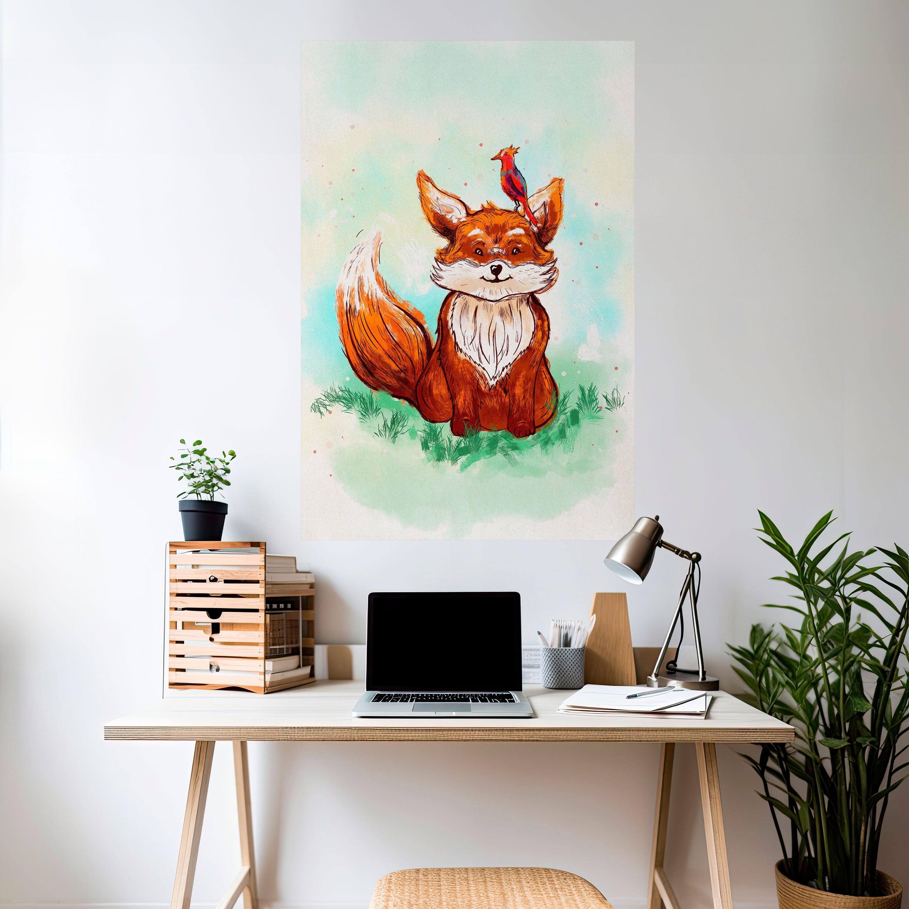 FOX FRIENDS Peel and Stick Vertical Poster