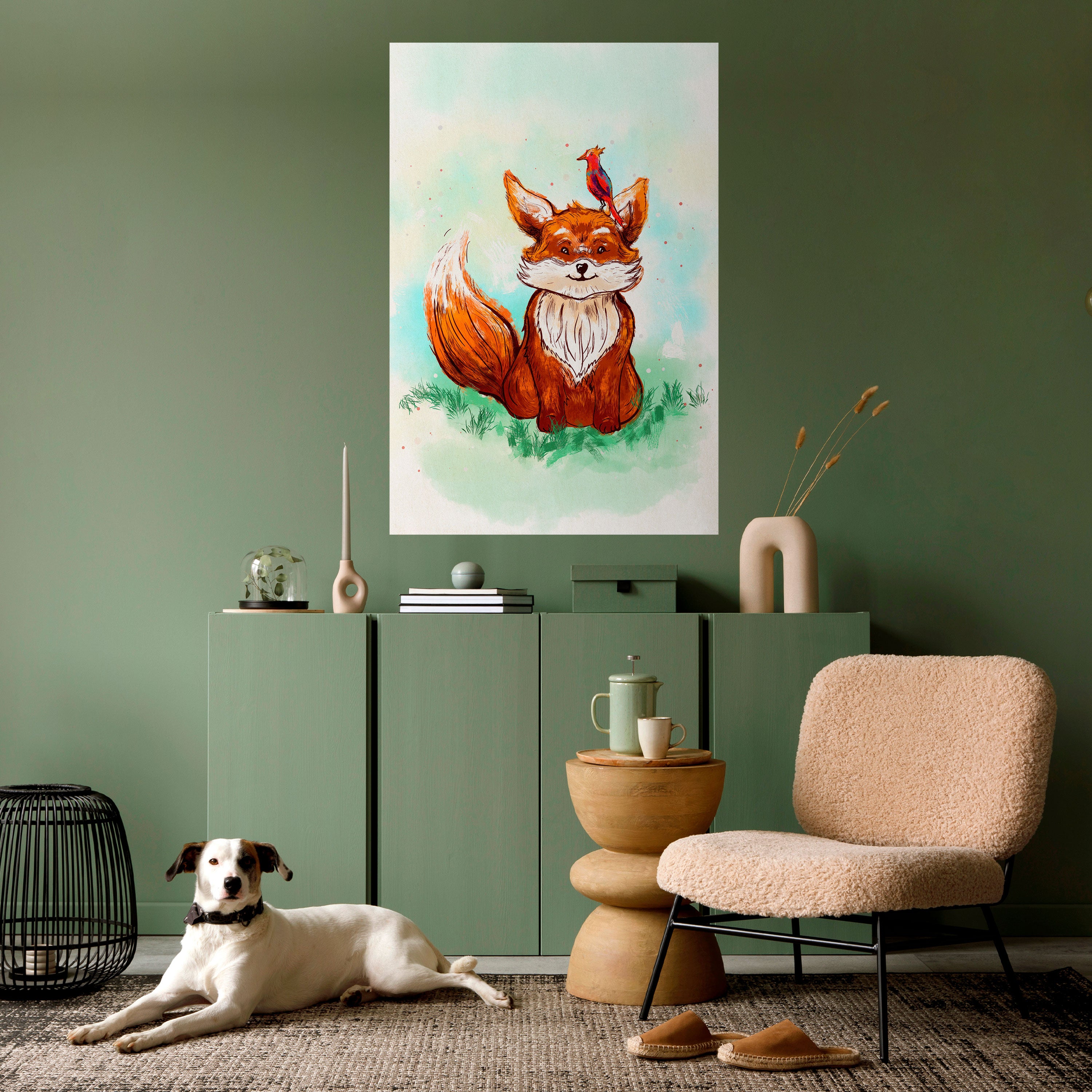FOX FRIENDS Peel and Stick Vertical Poster
