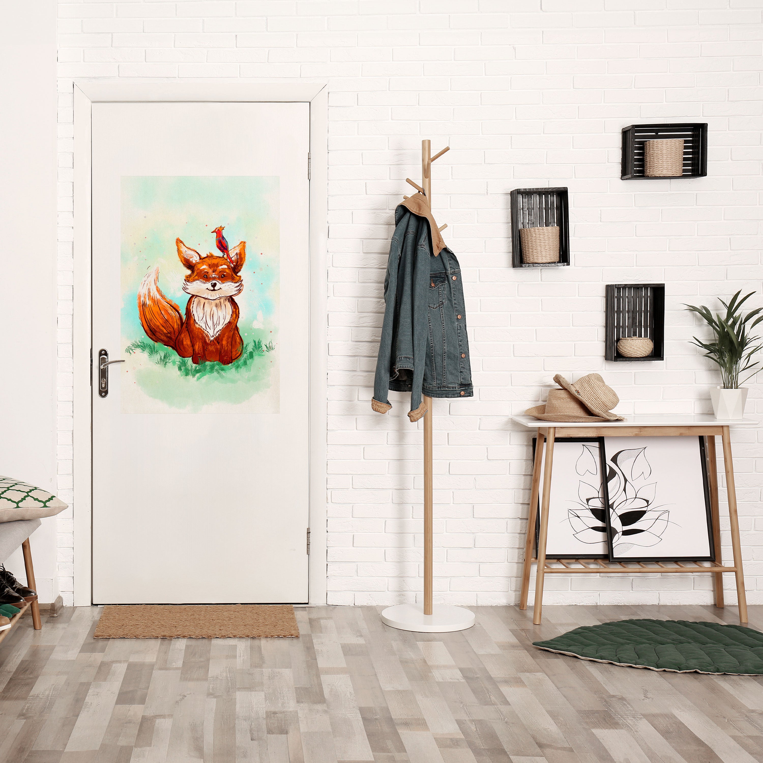 FOX FRIENDS Peel and Stick Vertical Poster