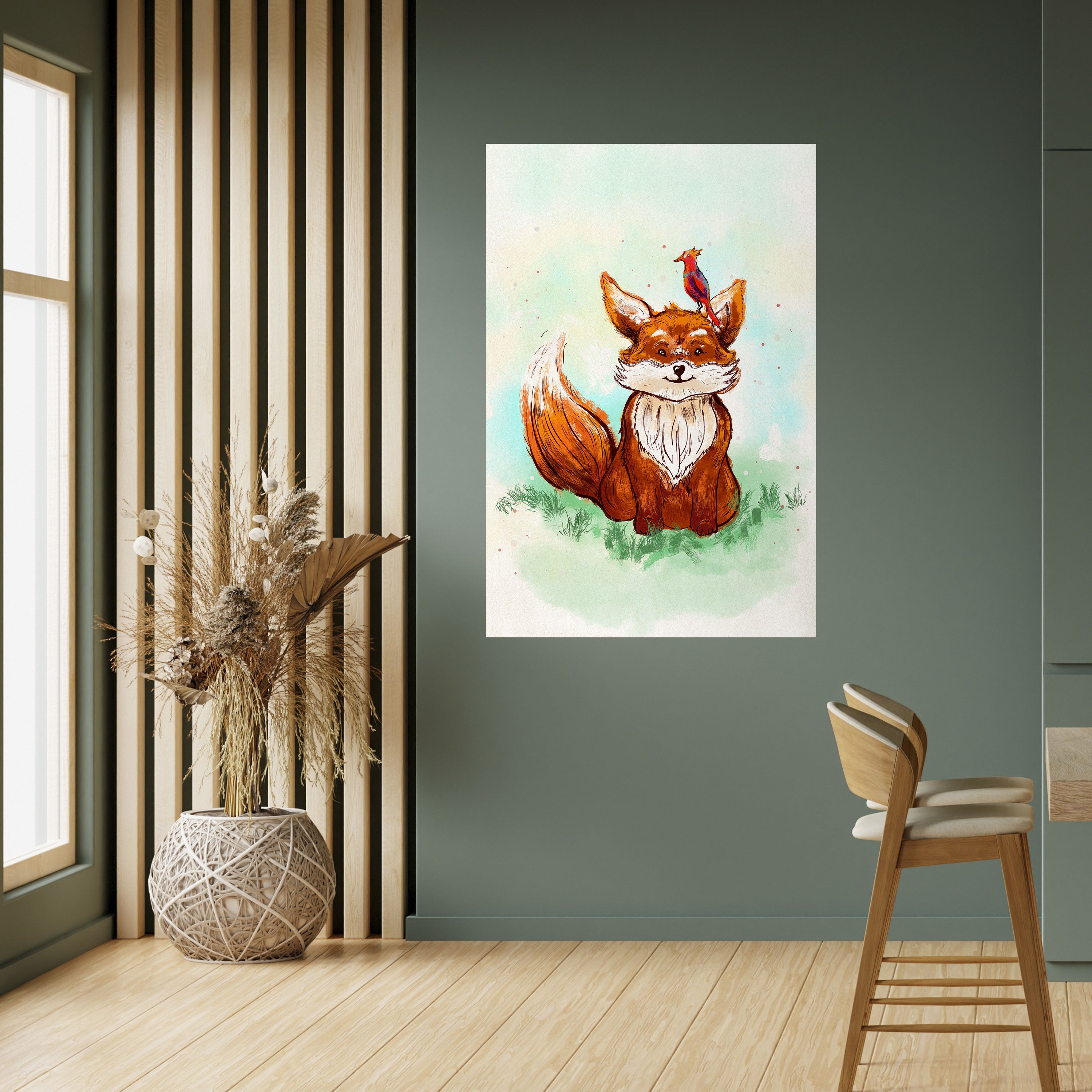 FOX FRIENDS Peel and Stick Vertical Poster