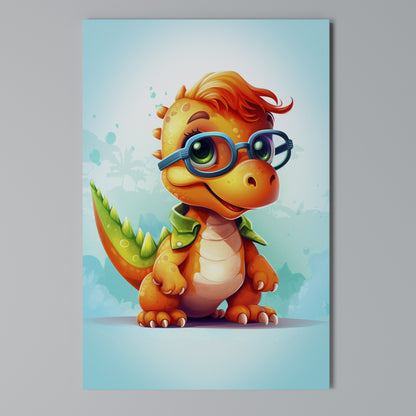 KIDDOSAURUS REX Cuadro en lienzo vertical