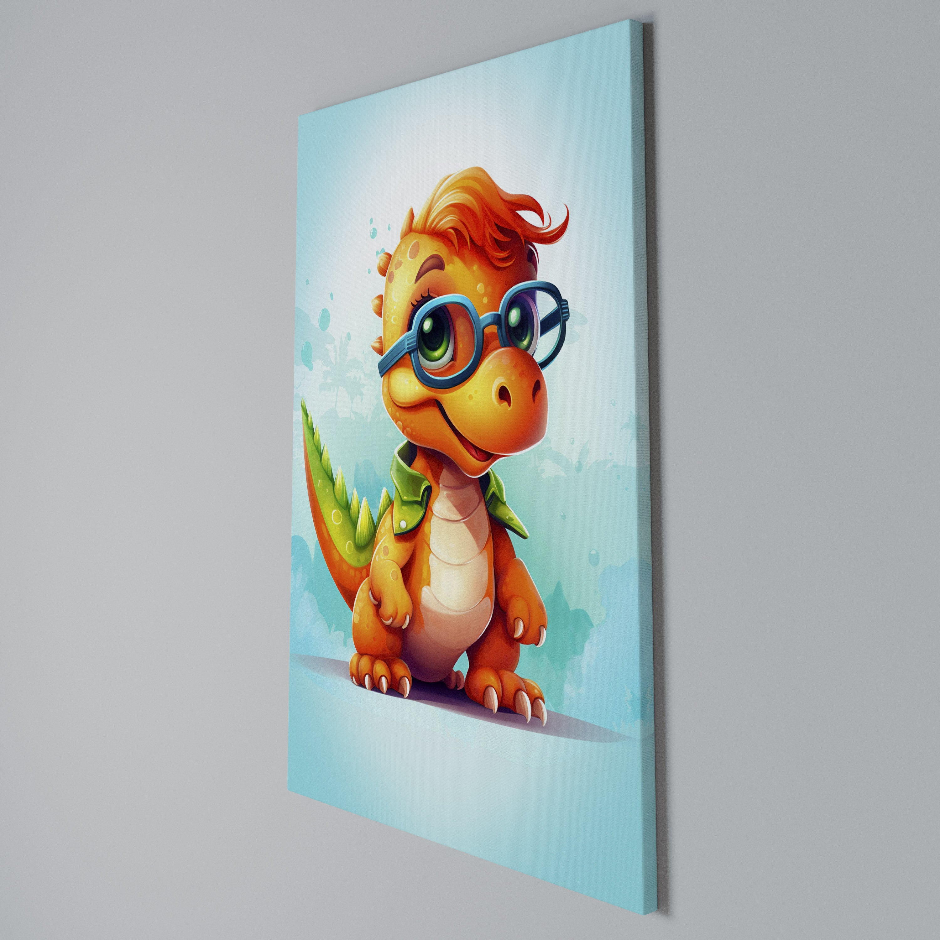 KIDDOSAURUS REX Cuadro en lienzo vertical