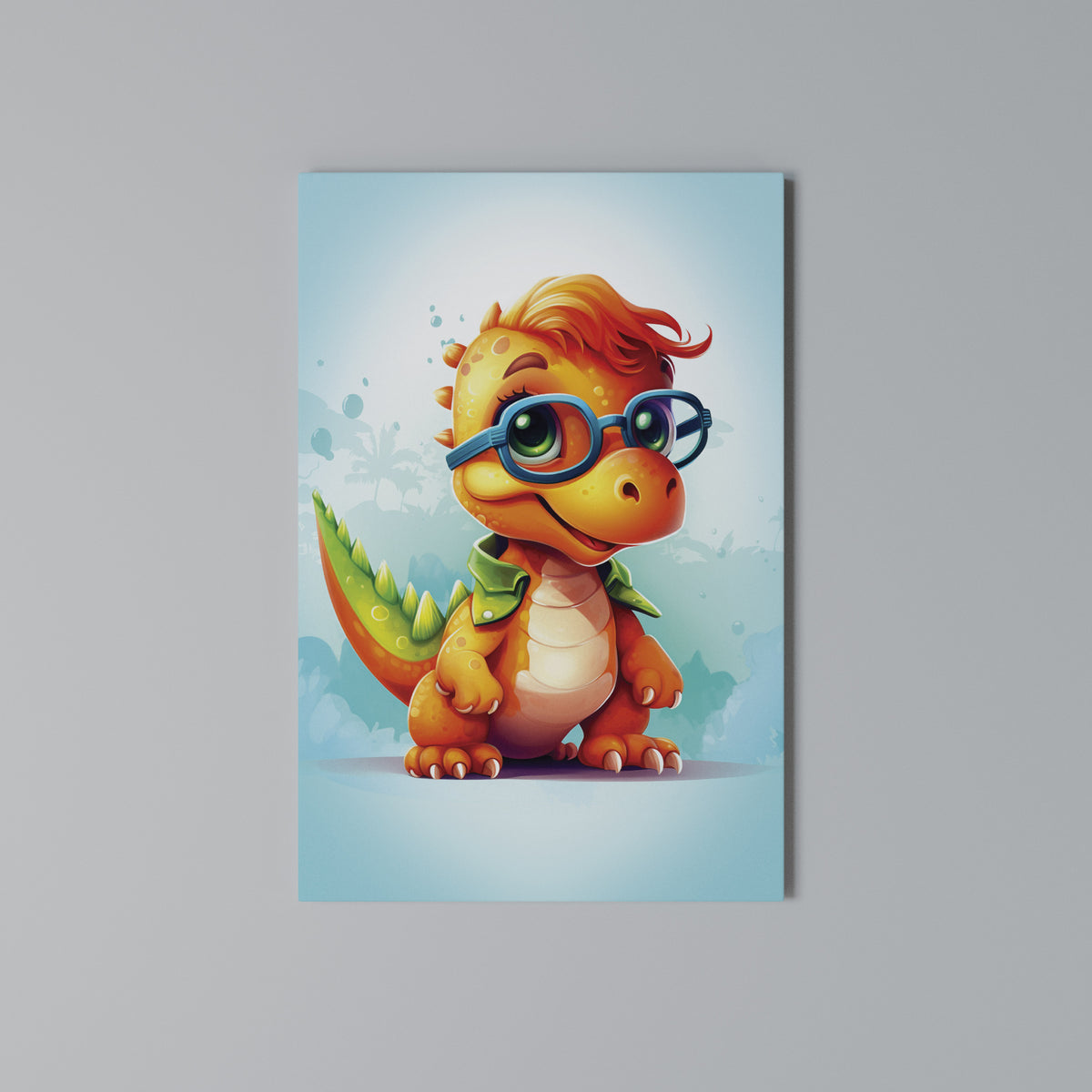 KIDDOSAURUS REX Cuadro en lienzo vertical
