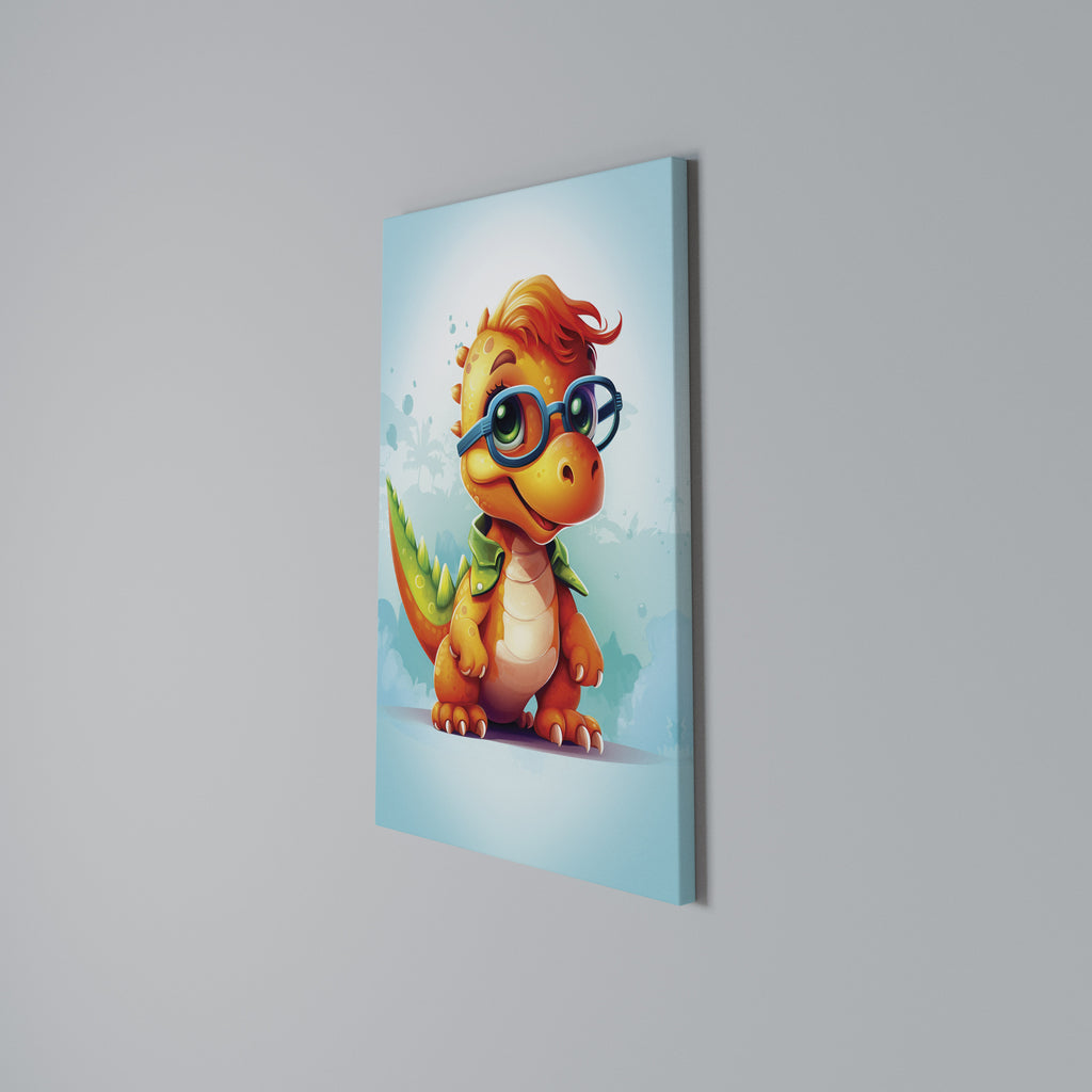 KIDDOSAURUS REX Cuadro en lienzo vertical