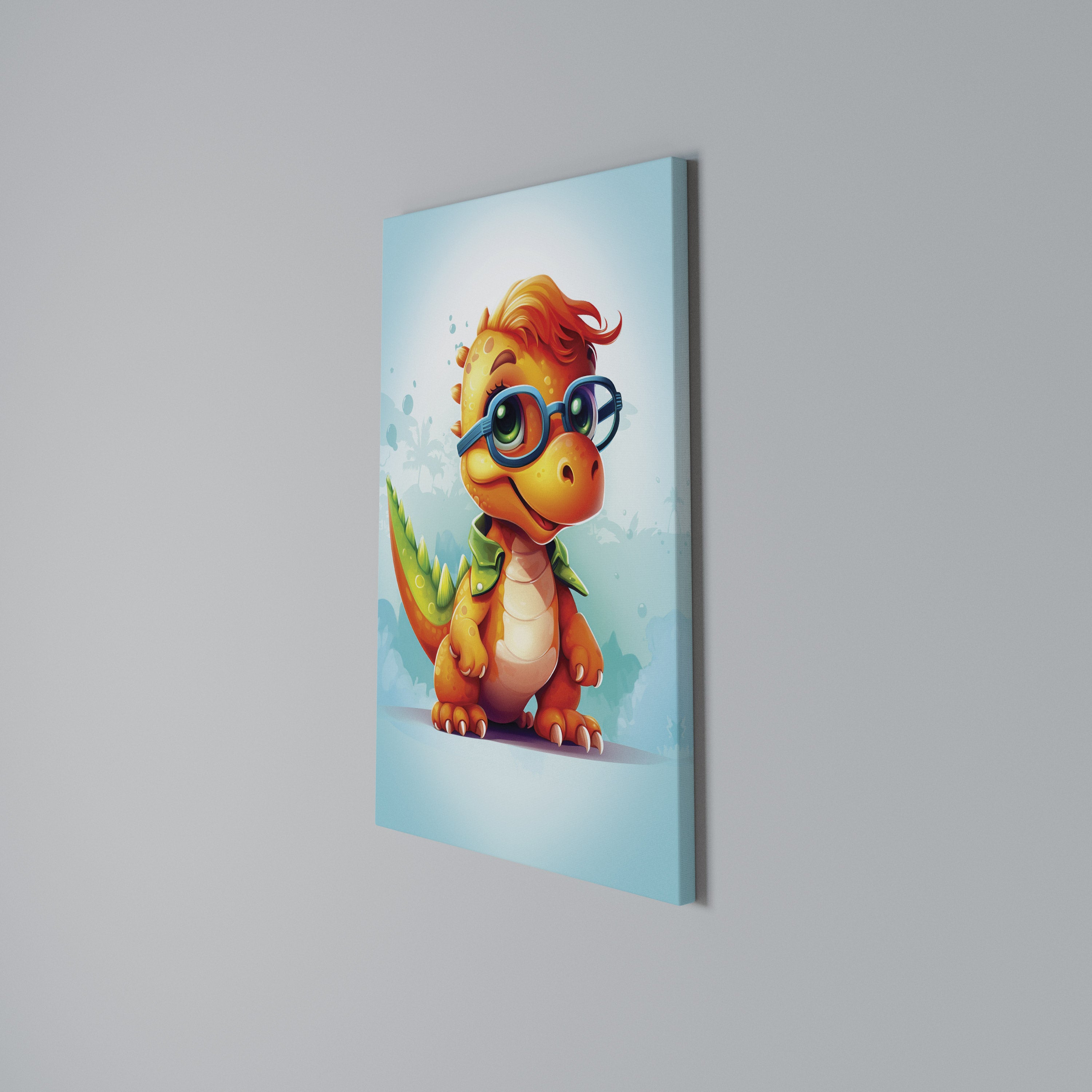 KIDDOSAURUS REX Cuadro en lienzo vertical