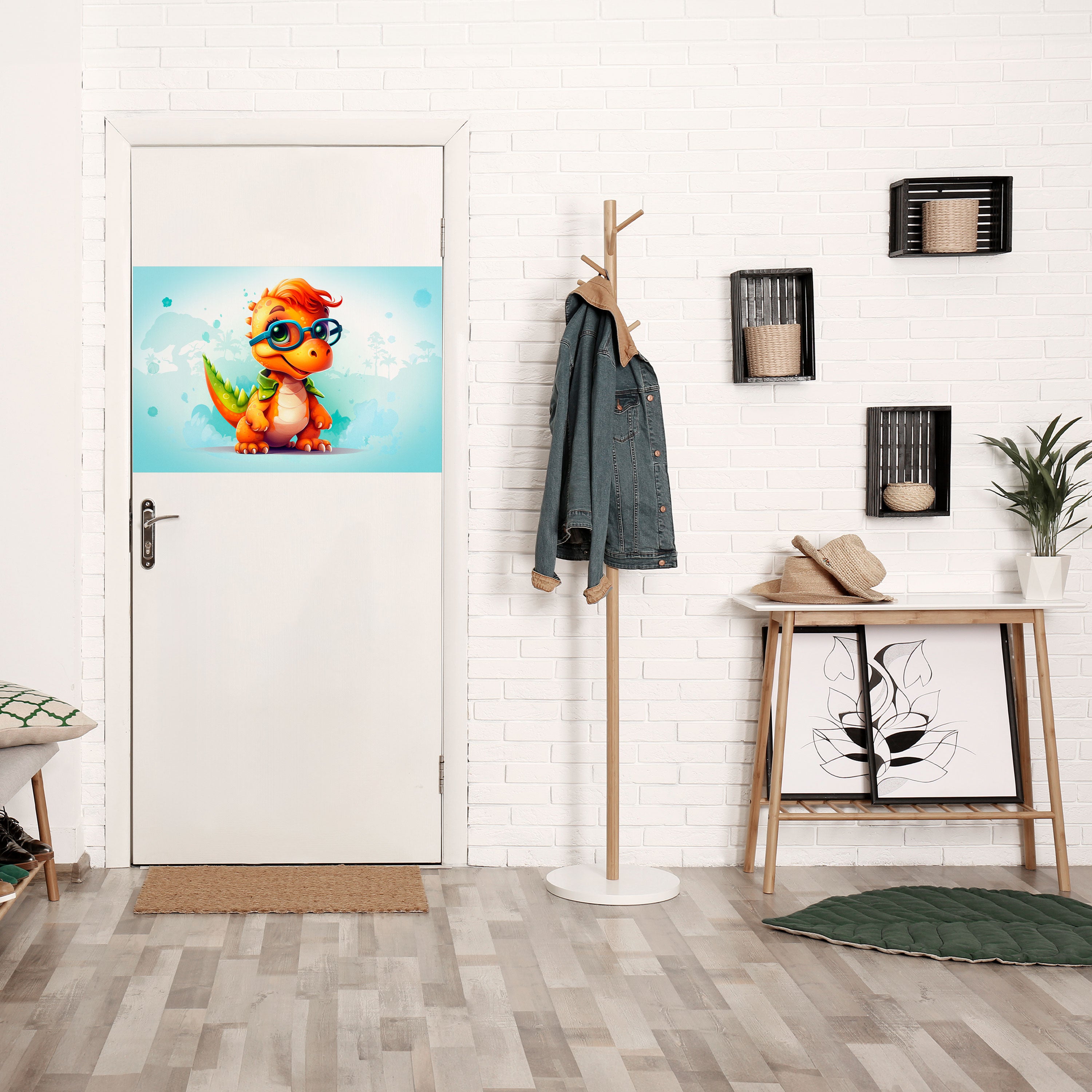 Póster horizontal autoadhesivo de KIDDOSAURUS REX