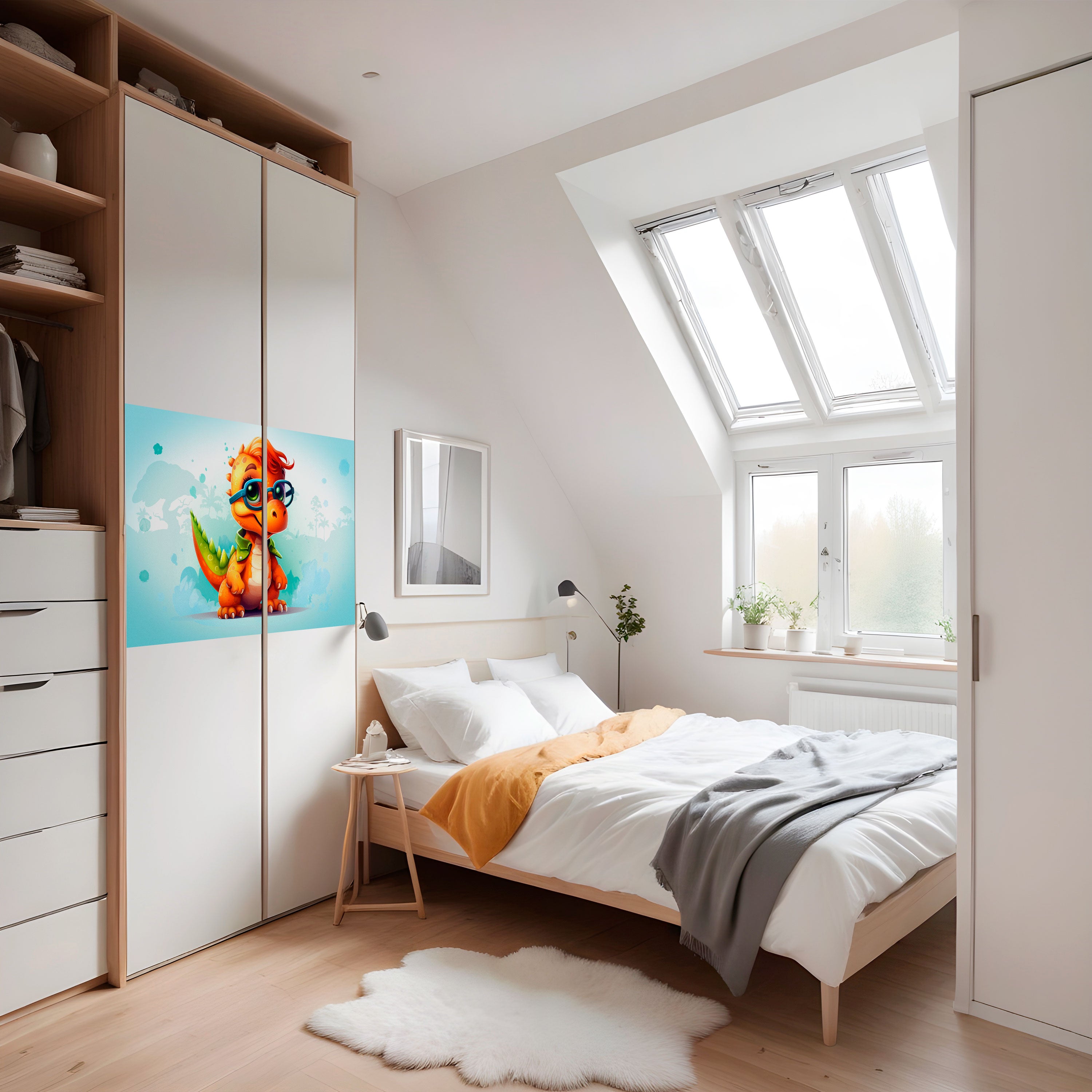 Póster horizontal autoadhesivo de KIDDOSAURUS REX