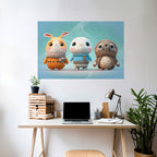 SWEETIES SQUAD Peel and Stick Horizontal Poster