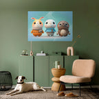 SWEETIES SQUAD Peel and Stick Horizontal Poster