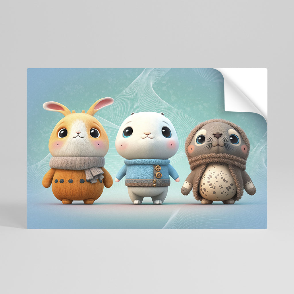 Póster horizontal de despegar y pegar de SWEETIES SQUAD