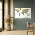 OLIVE EARTH ENCHANTMENT Peel and Stick Horizontal Poster