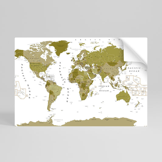 OLIVE EARTH ENCHANTMENT Póster adhesivo horizontal
