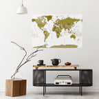 OLIVE EARTH ENCHANTMENT Peel and Stick Horizontal Poster