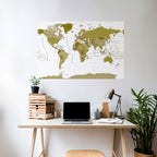 OLIVE EARTH ENCHANTMENT Peel and Stick Horizontal Poster