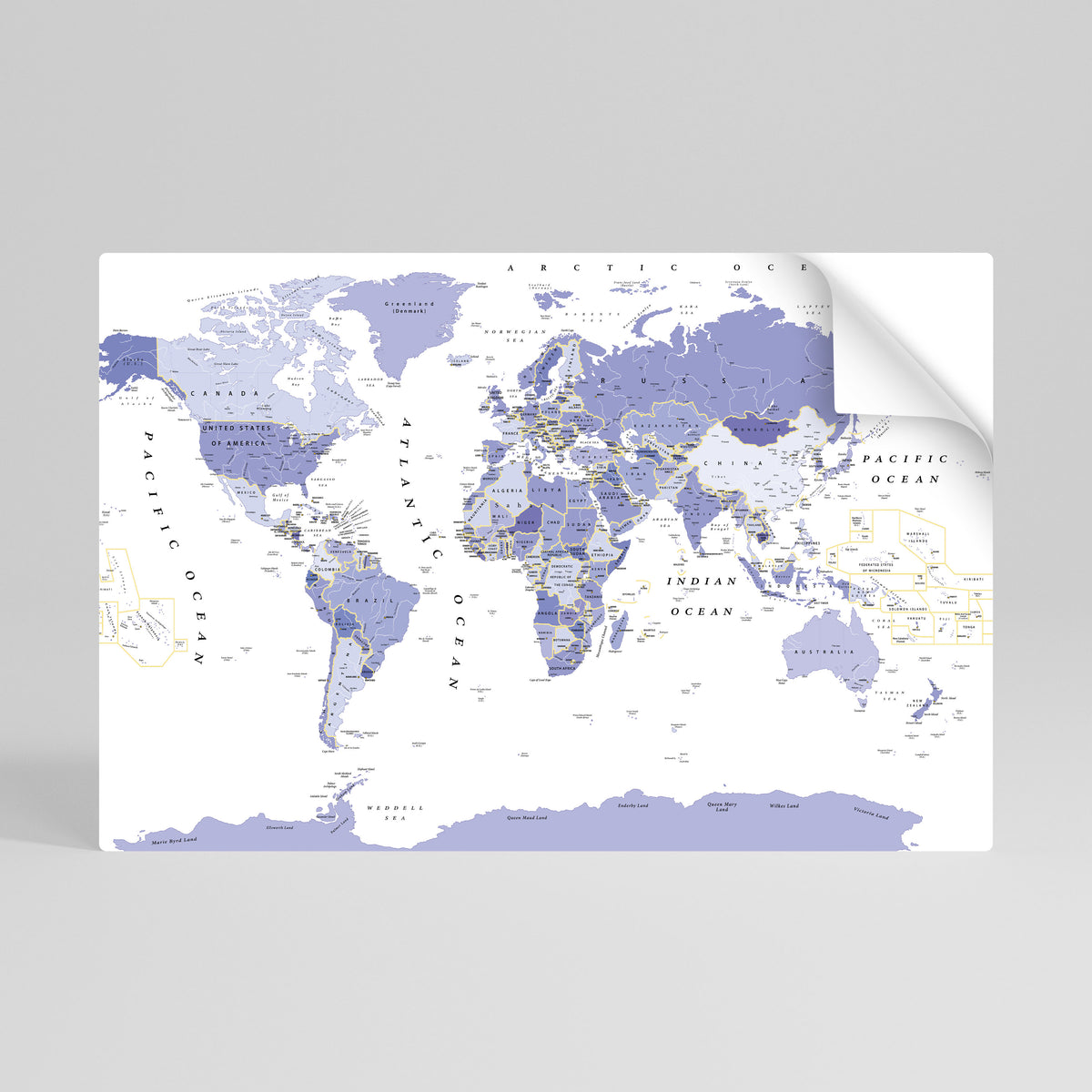 VIOLET WORLDVIEW Póster adhesivo horizontal