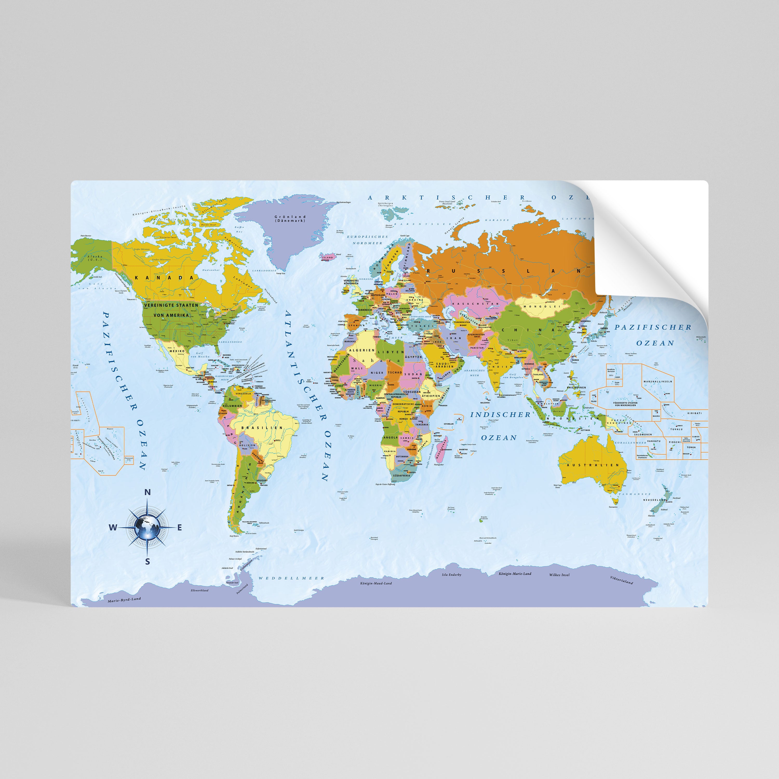 OCÉANOS DEL DESCUBRIMIENTO [DE] Póster horizontal autoadhesivo