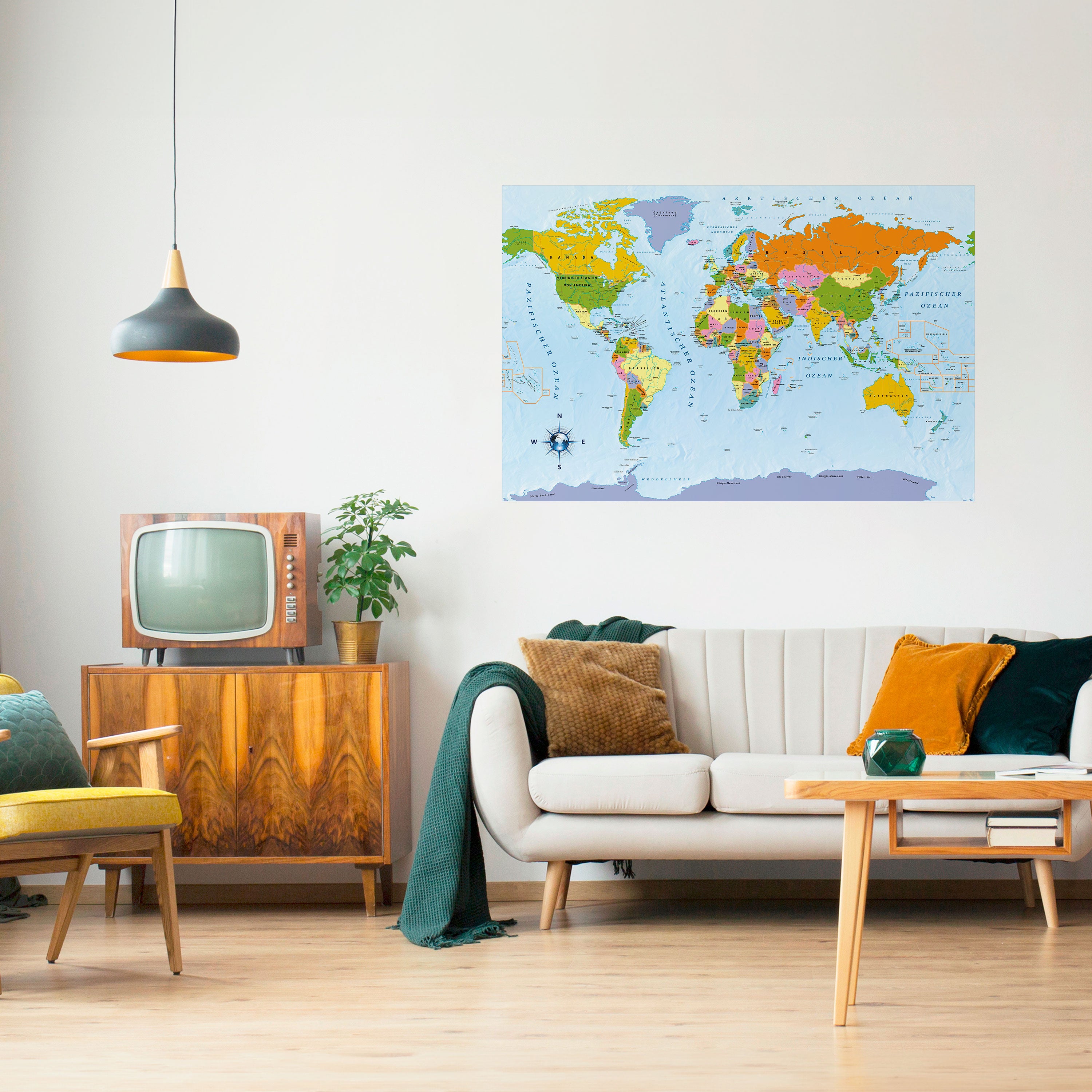 OCÉANOS DEL DESCUBRIMIENTO [DE] Póster horizontal autoadhesivo