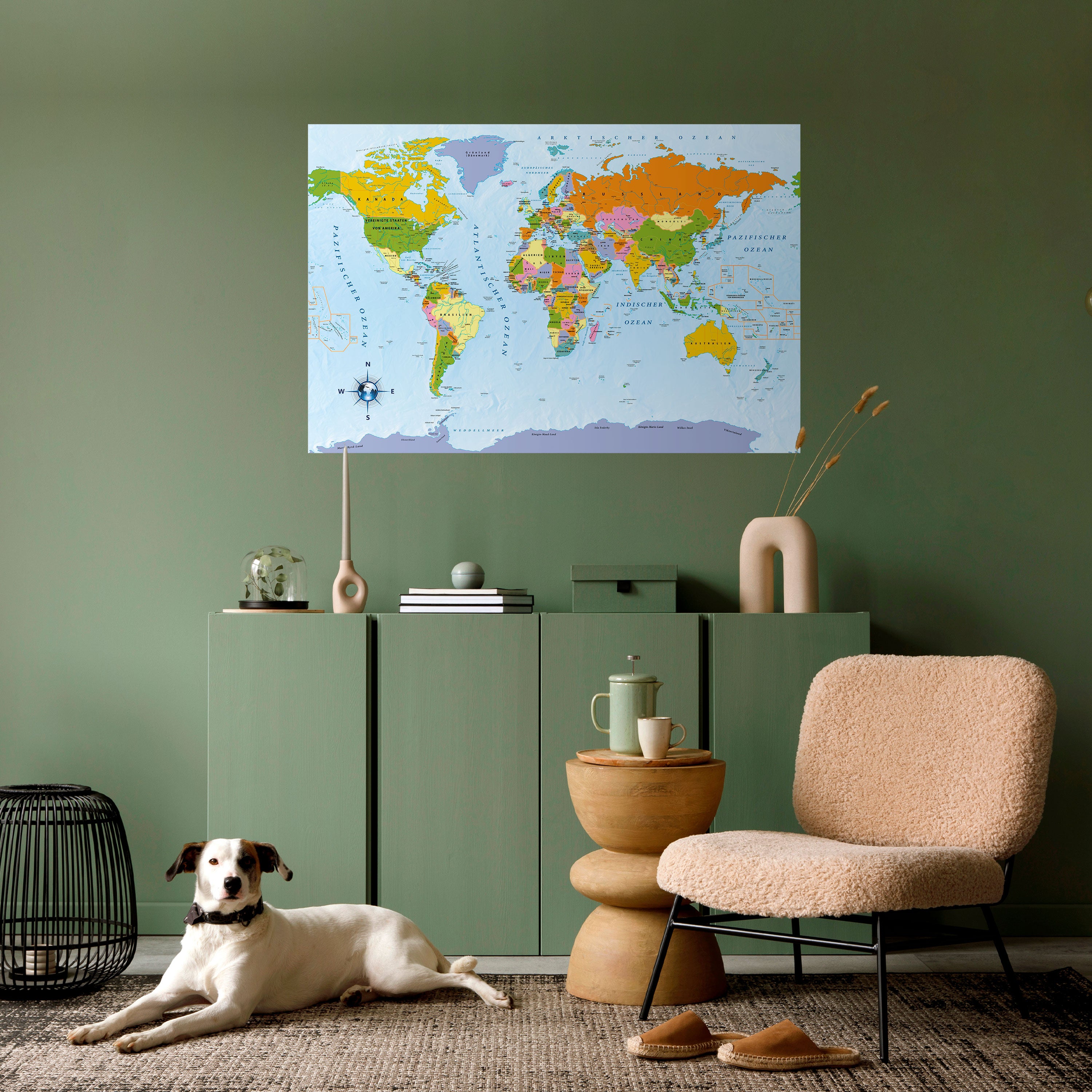 OCÉANOS DEL DESCUBRIMIENTO [DE] Póster horizontal autoadhesivo