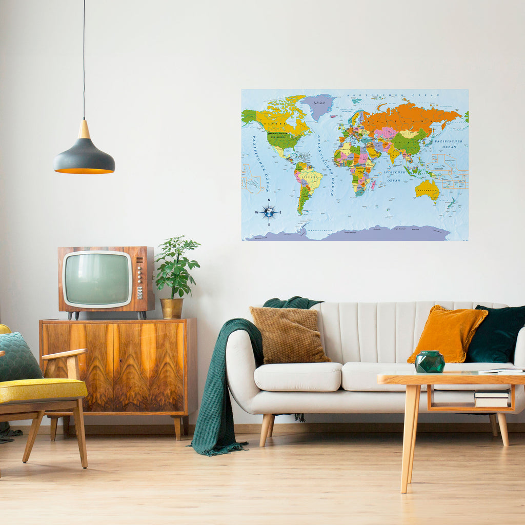 OCÉANOS DEL DESCUBRIMIENTO [DE] Póster horizontal autoadhesivo