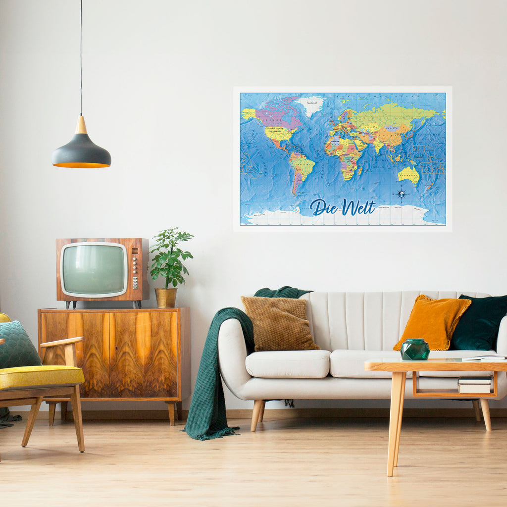 TERRENO DE DESCUBRIMIENTO [DE] Póster horizontal autoadhesivo