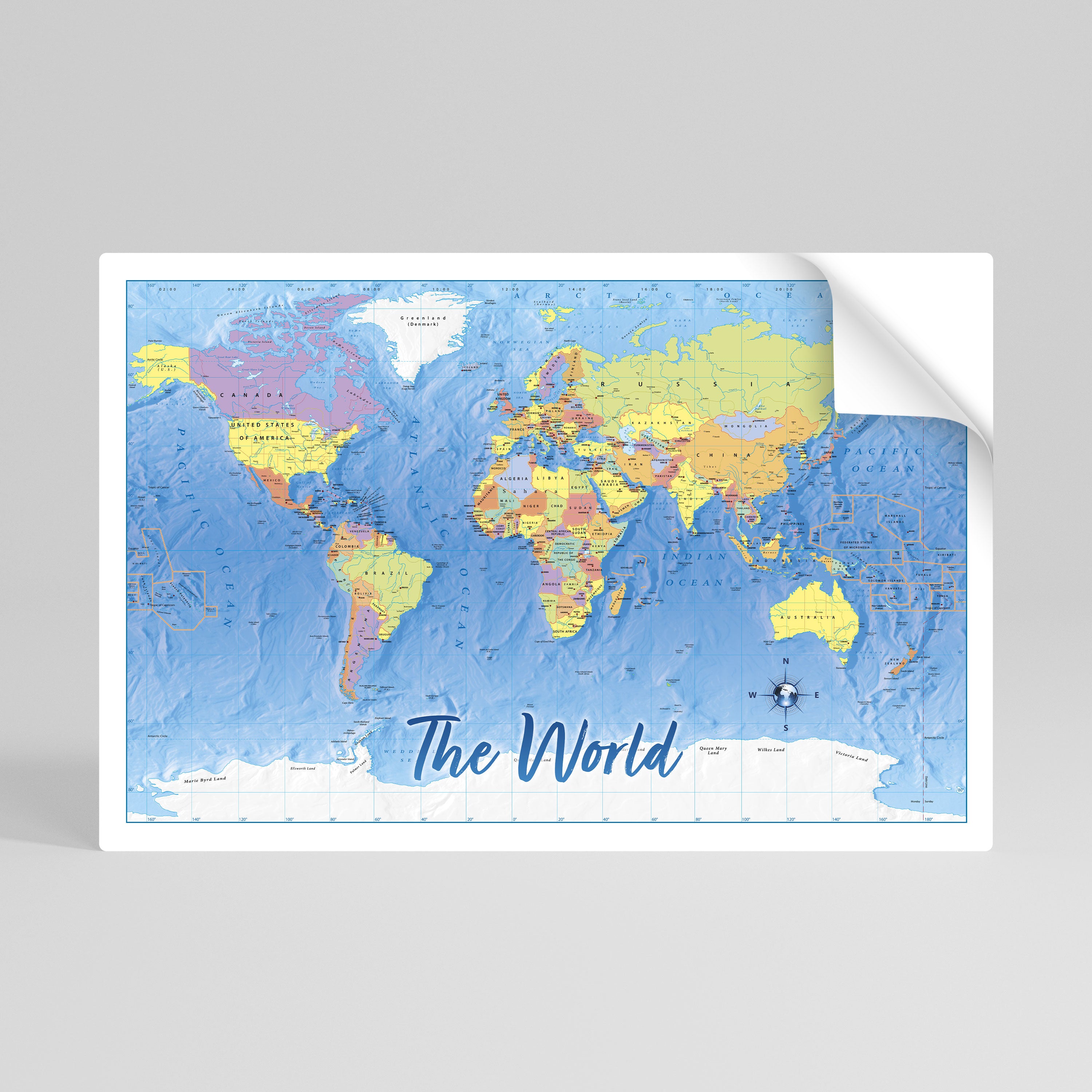 TERRENO DE DESCUBRIMIENTO [ES] Póster horizontal autoadhesivo