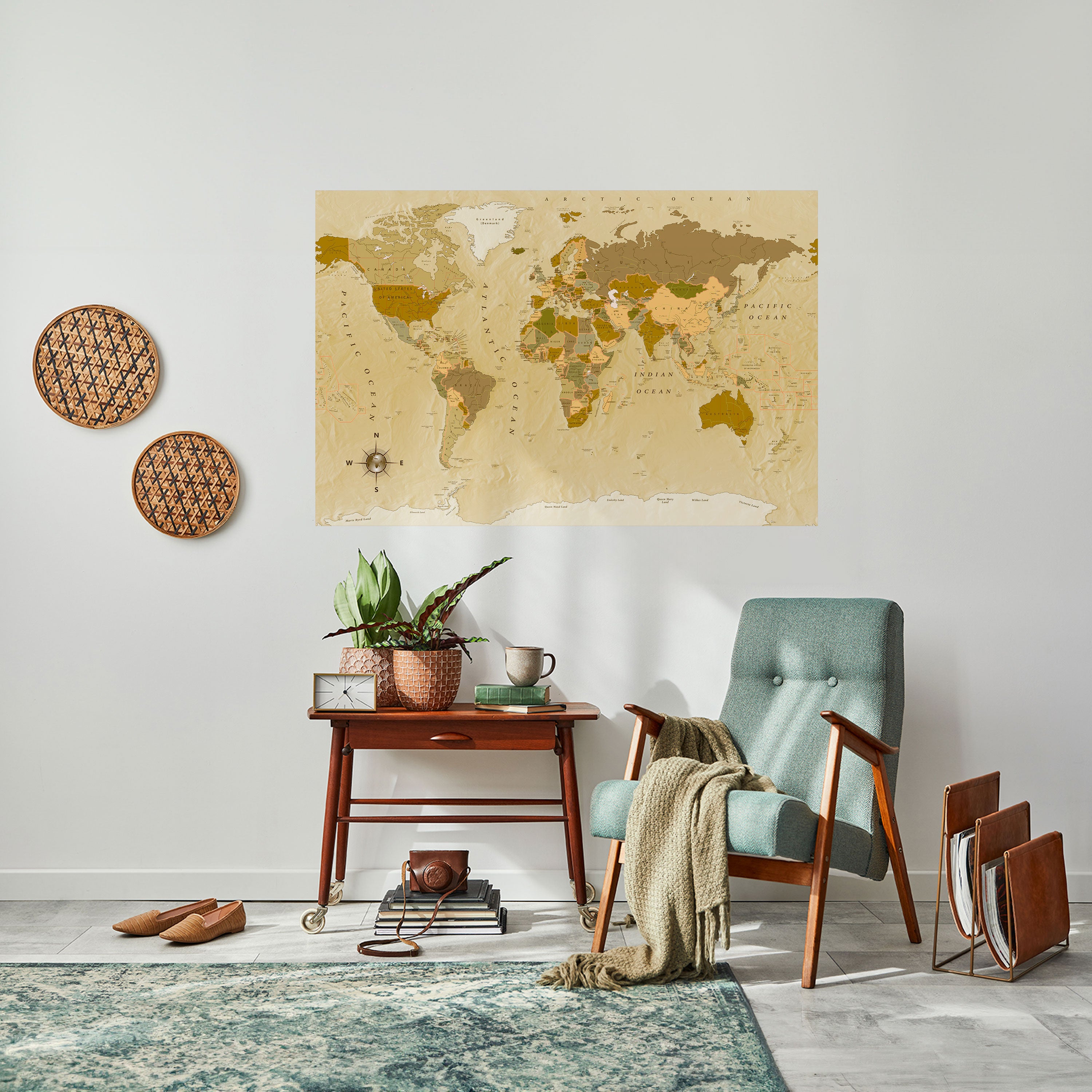 Póster horizontal autoadhesivo de GEOGRAFÍAS ANÓNIMAS