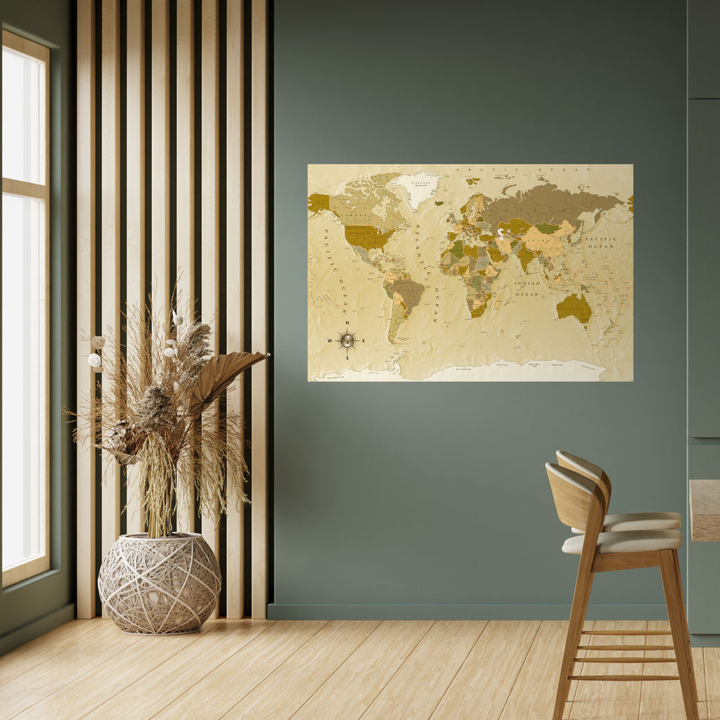 Póster horizontal autoadhesivo de GEOGRAFÍAS ANÓNIMAS