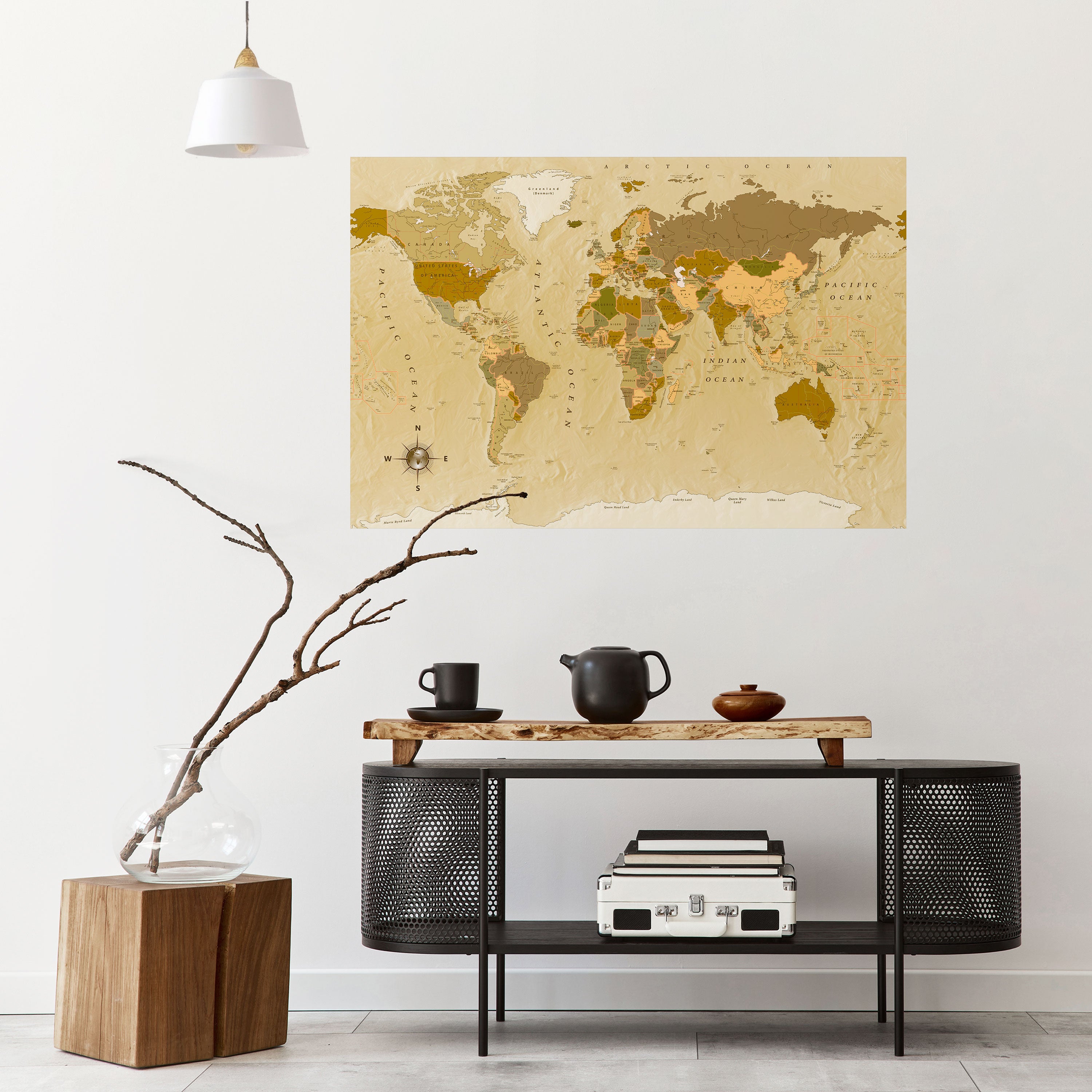 Póster horizontal autoadhesivo de GEOGRAFÍAS ANÓNIMAS