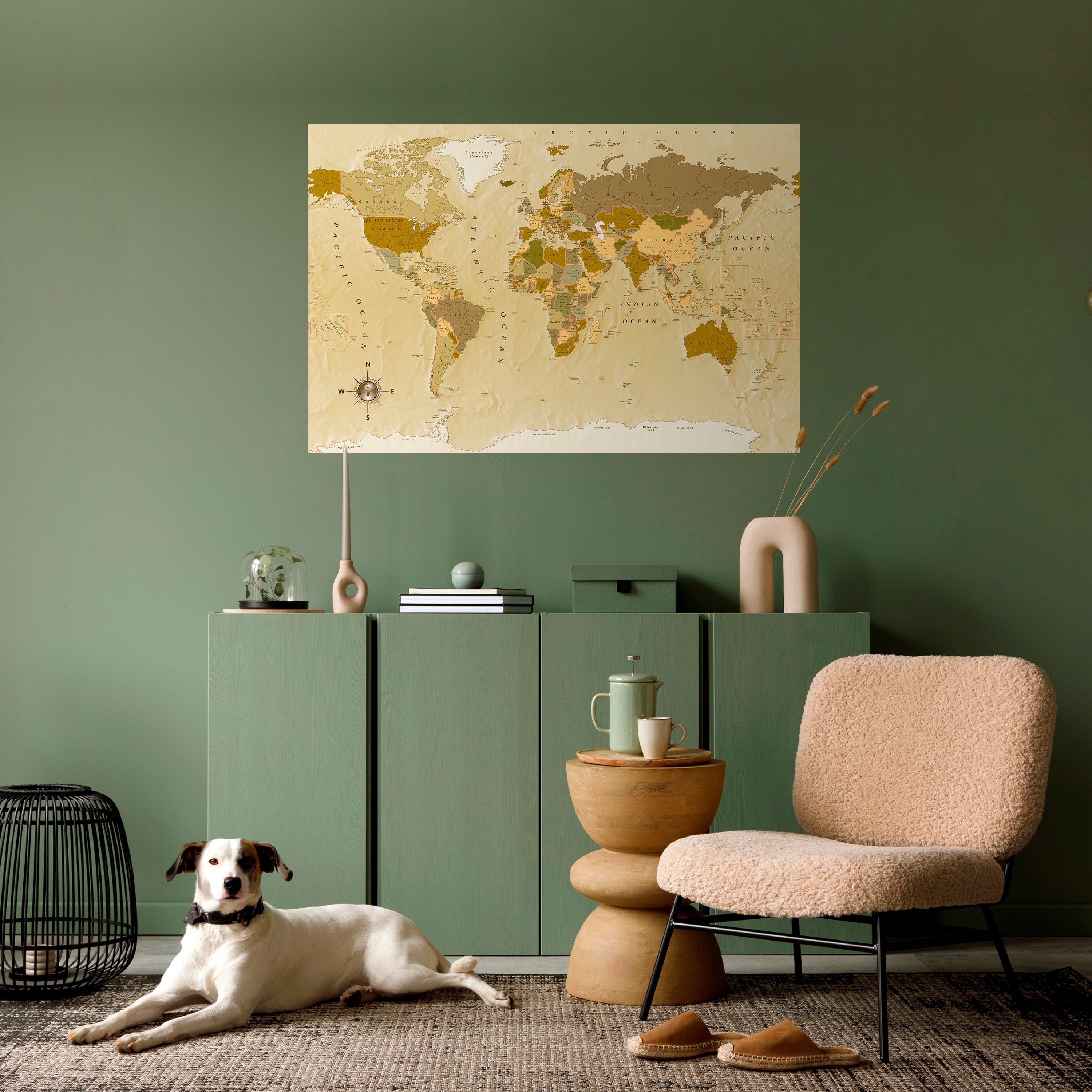 Póster horizontal autoadhesivo de GEOGRAFÍAS ANÓNIMAS