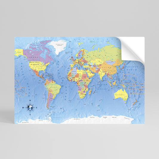 GLOBAL TONES IN GRAY Póster adhesivo horizontal