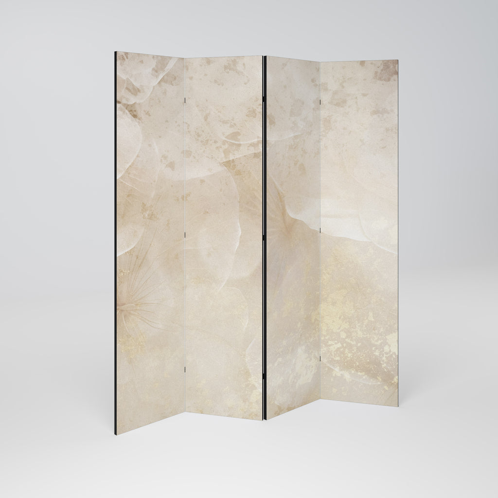 WHISPERING PETALS 4-Panel Room Divider