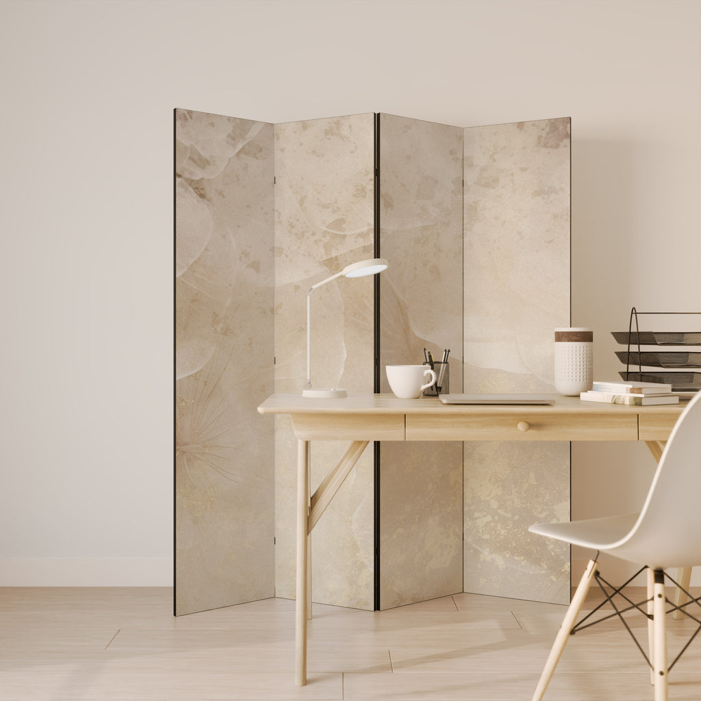 WHISPERING PETALS 4-Panel Room Divider