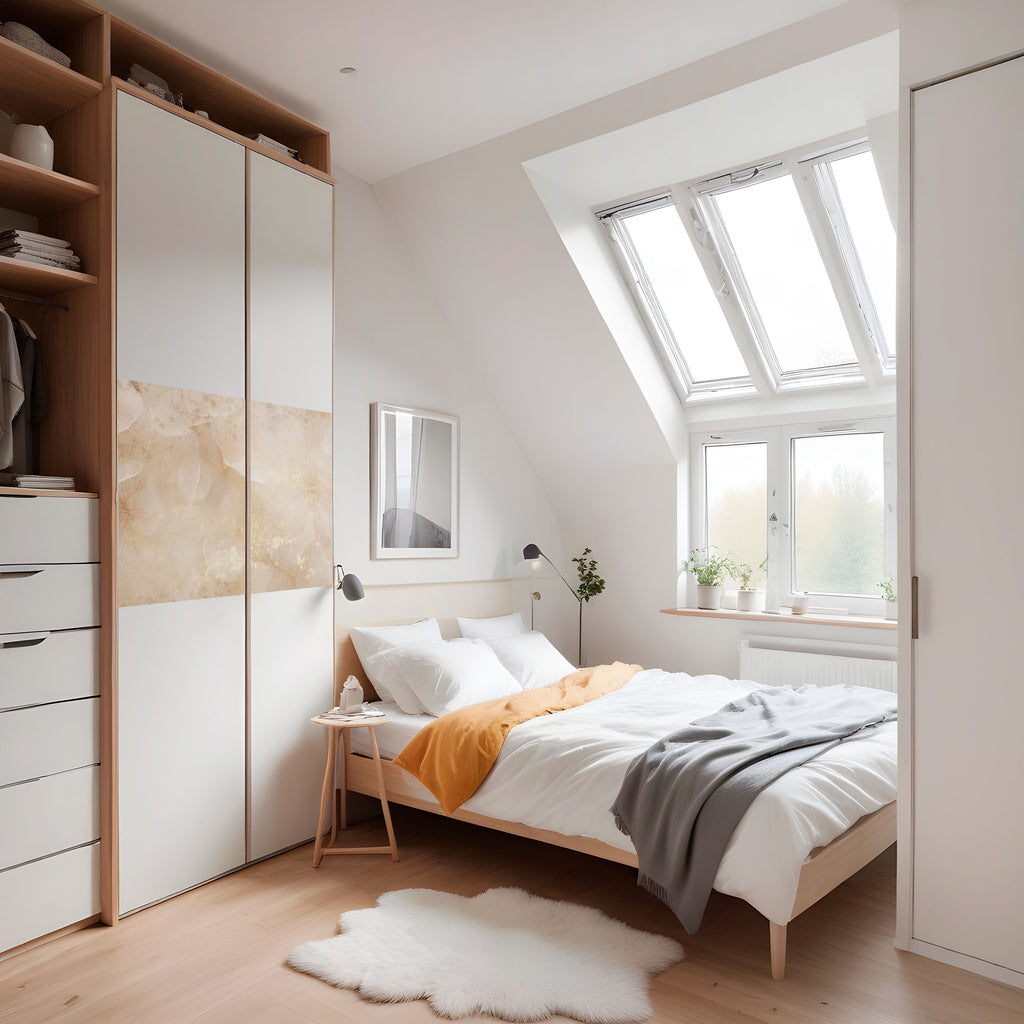 PÉTALOS SUSURRANTES Póster horizontal autoadhesivo