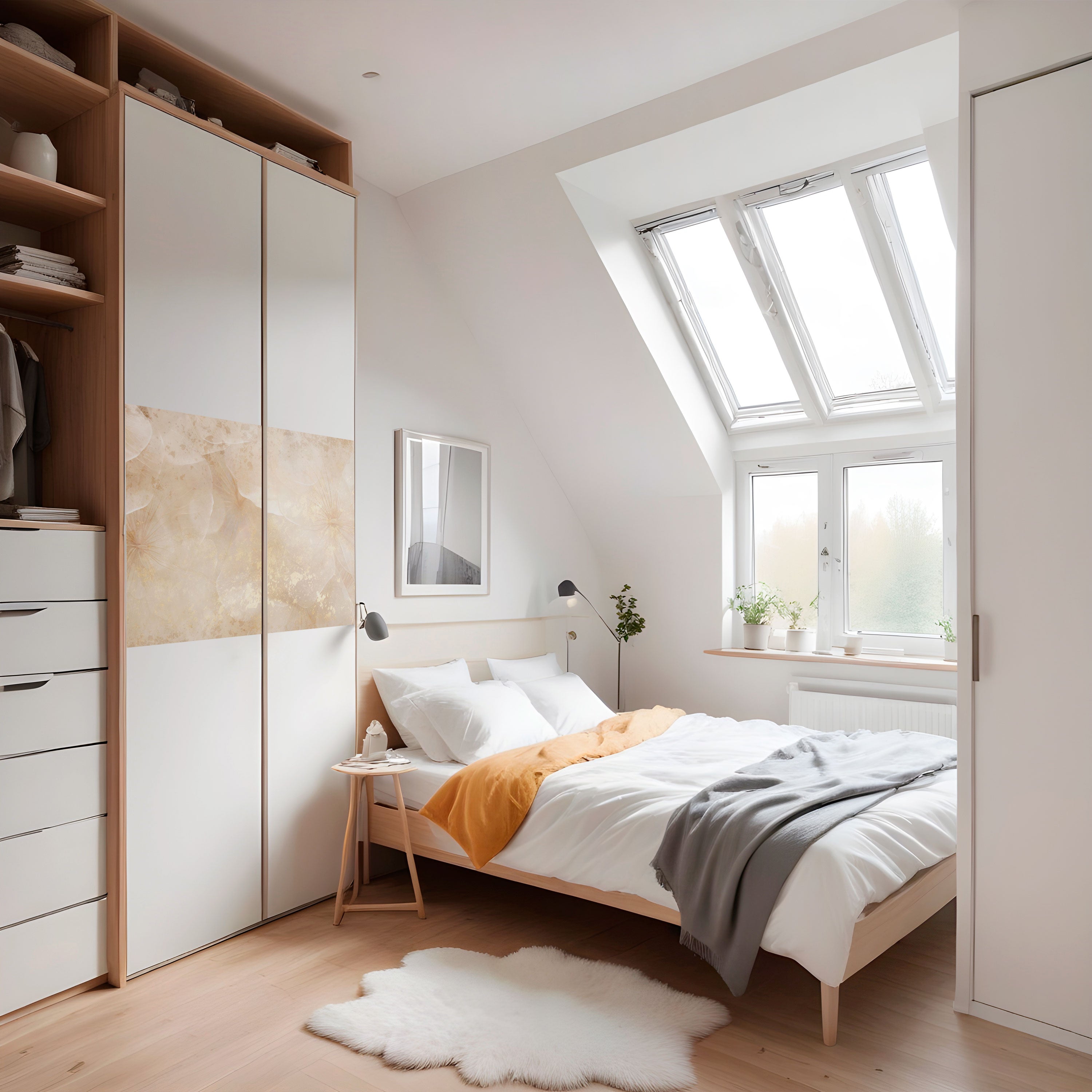 PÉTALOS SUSURRANTES Póster horizontal autoadhesivo