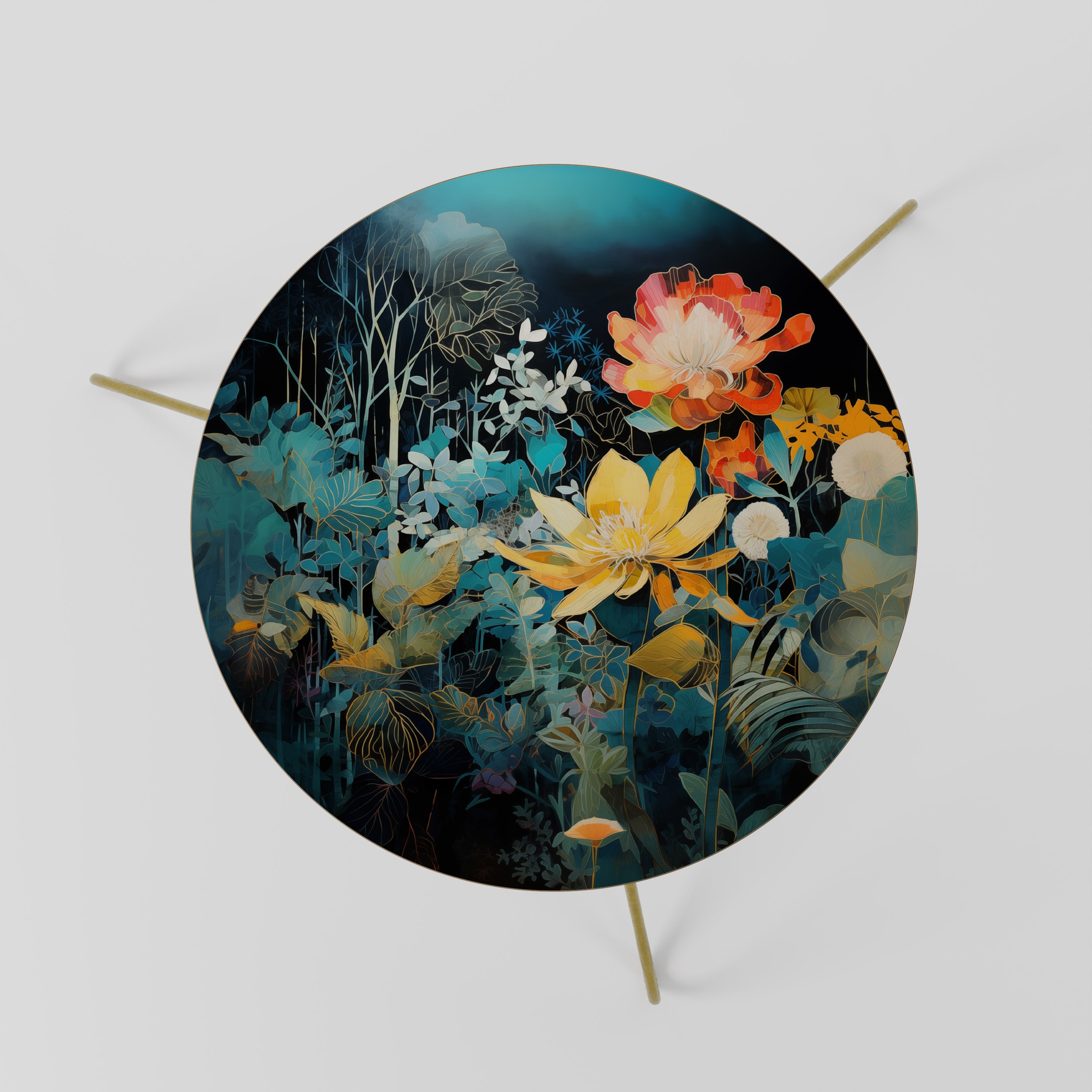 MIDNIGHT FLOWERS Coffee Table 60