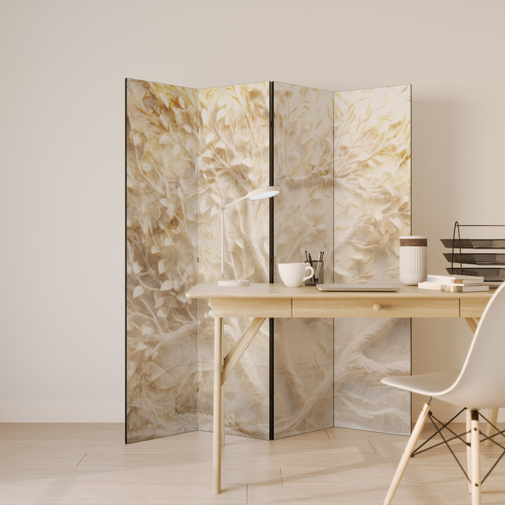 LUMINOUS GROWTH Decorative 4-Panel Room Divider