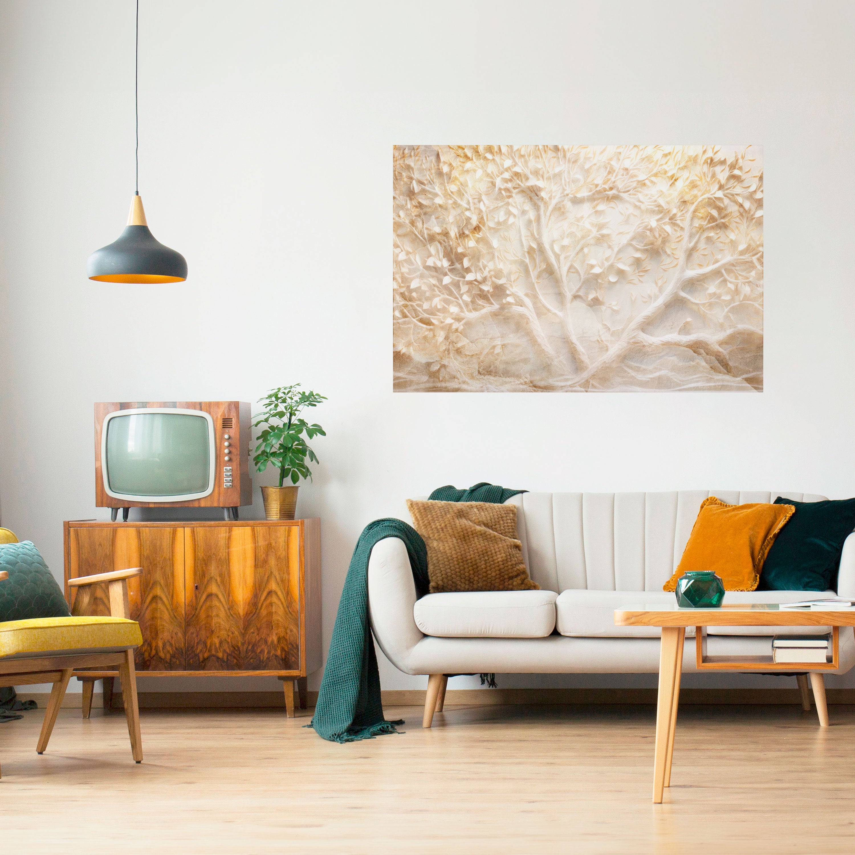 Póster horizontal autoadhesivo CRECIMIENTO LUMINOSO