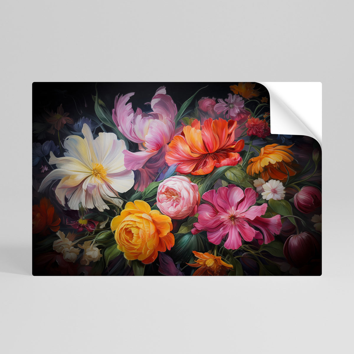 EPHEMERAL BOUQUET Póster adhesivo horizontal