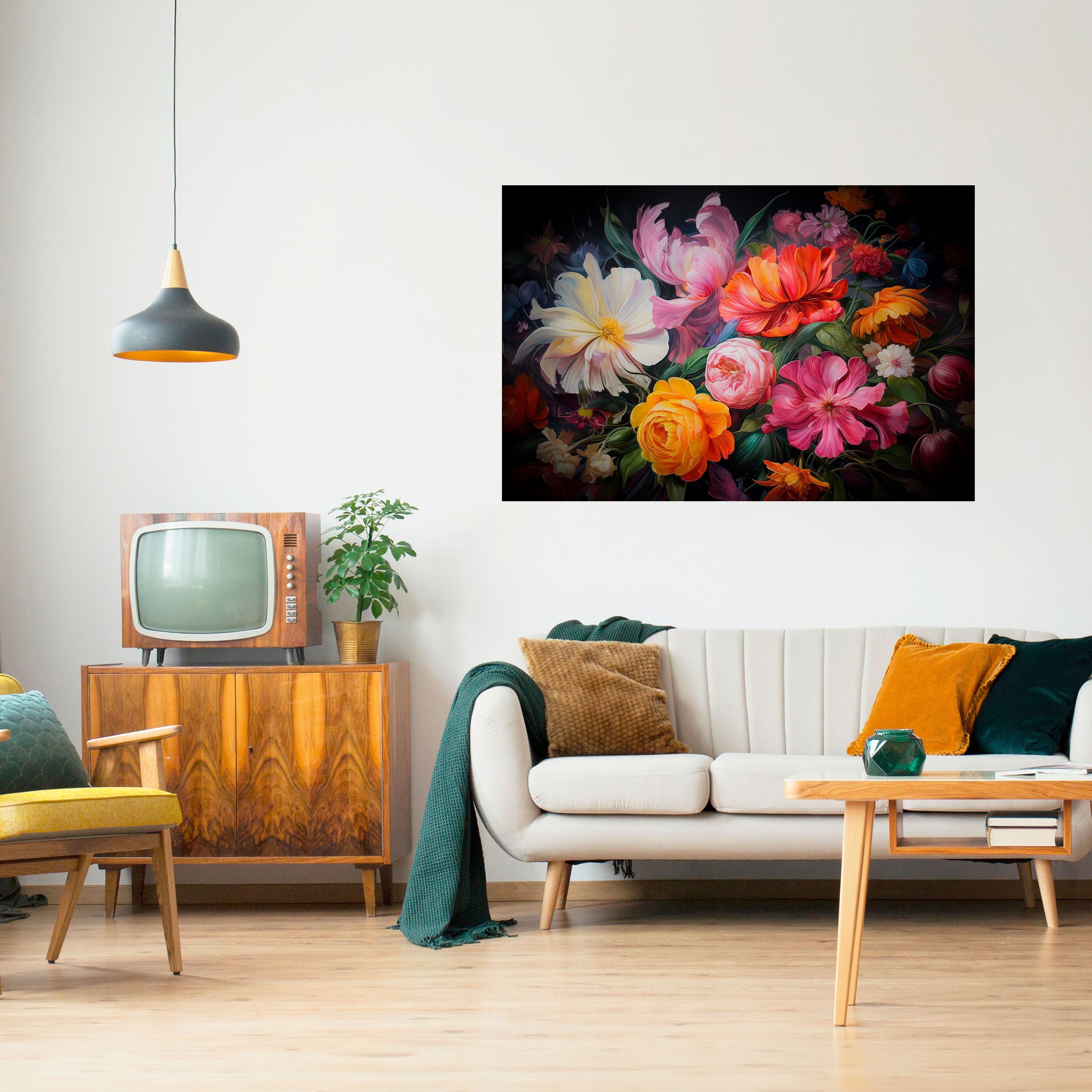 Ramo efímero Póster horizontal autoadhesivo