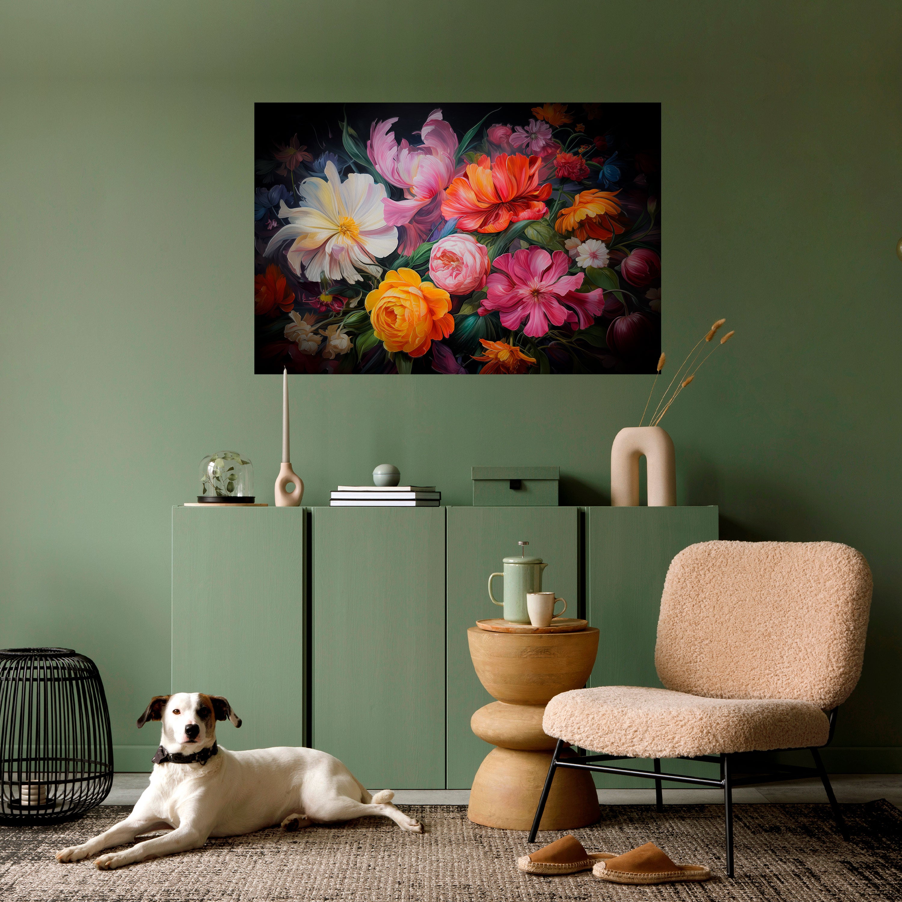 Ramo efímero Póster horizontal autoadhesivo