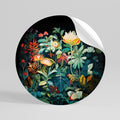 EVENING FLOWERS Vinilo adhesivo redondo