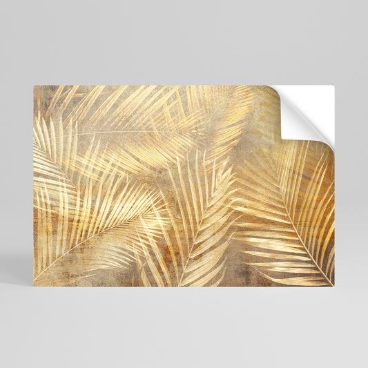 GOLDEN PALM DREAMSCAPE Póster adhesivo horizontal