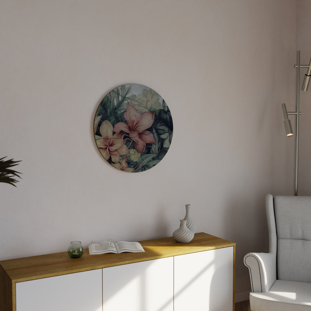 HEAVENLY BLOOM Round Wall Art
