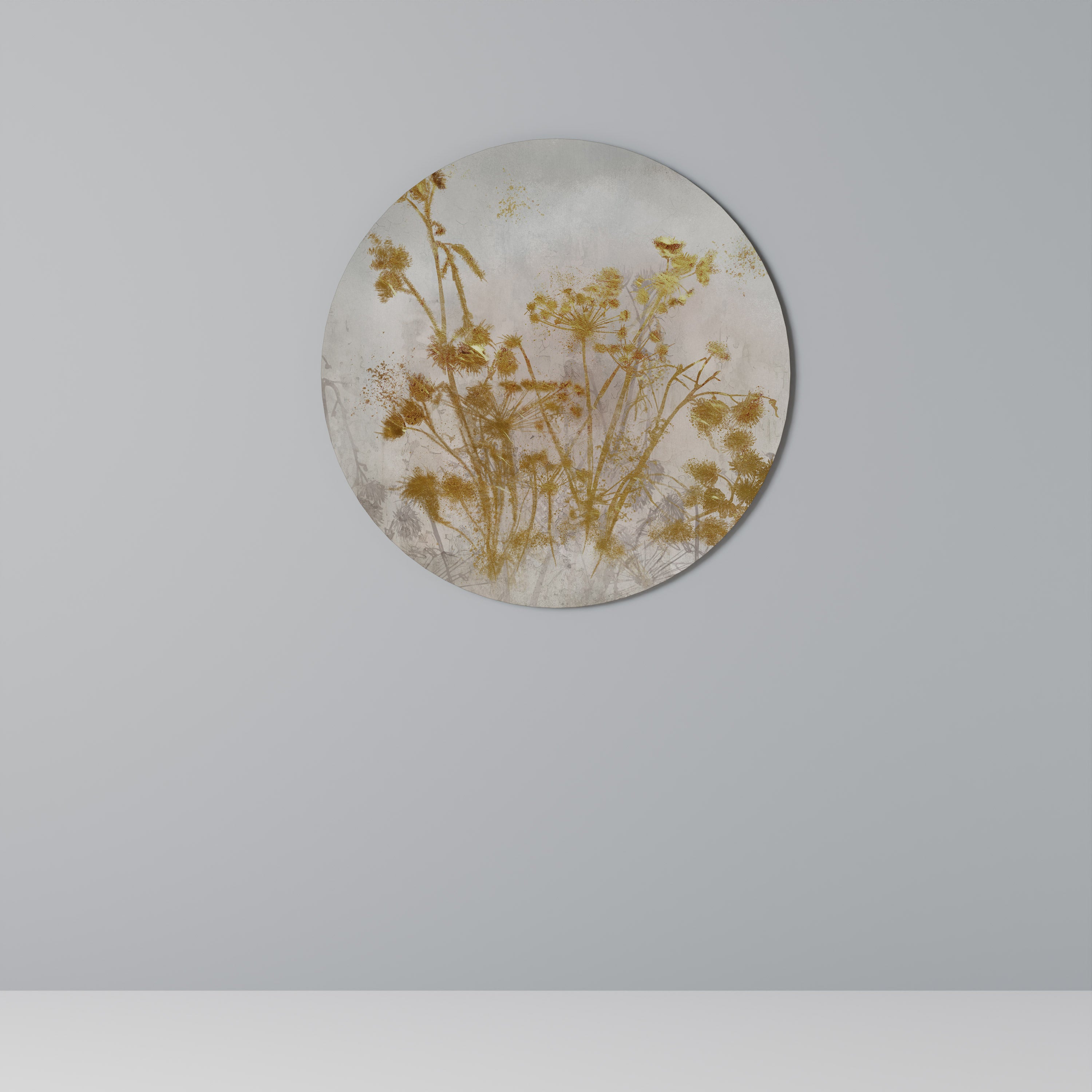 LONESOME SPRIG Round Wall Art