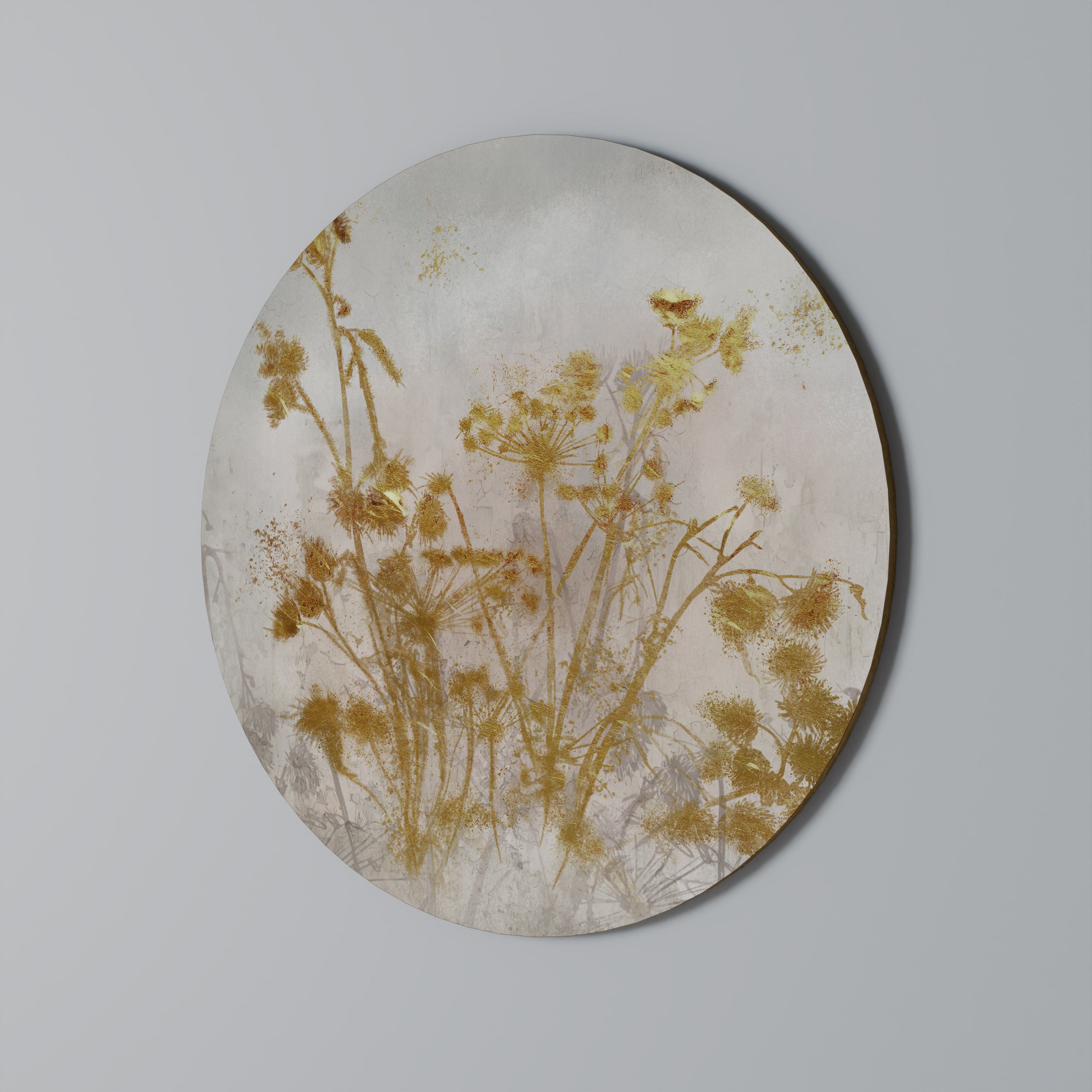 LONESOME SPRIG Round Wall Art
