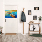 SERENE BOAT ESCAPADE Peel and Stick Horizontal Poster