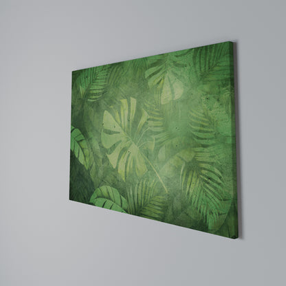 SUBTLE GREEN SYMPHONY Cuadro en lienzo horizontal