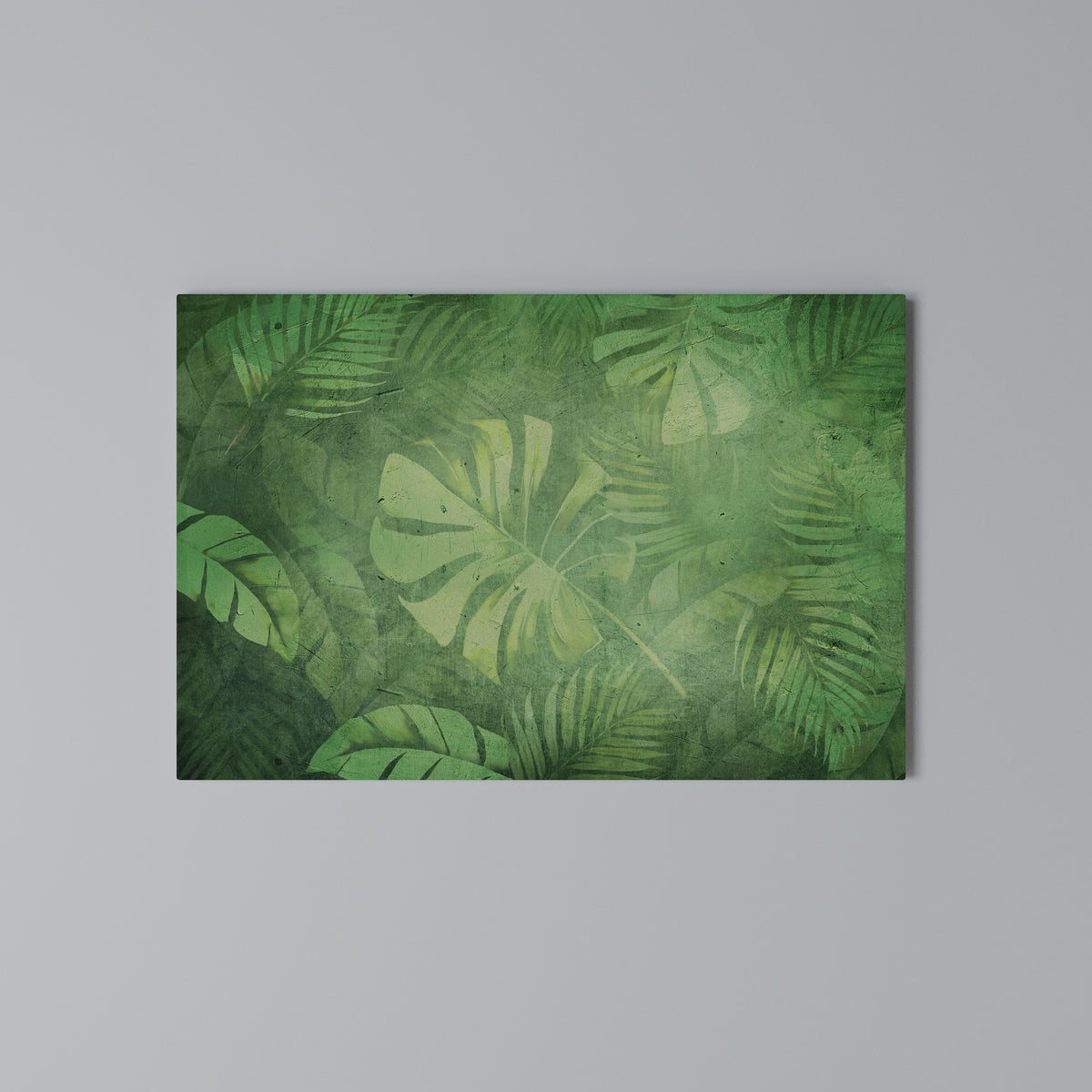 SUBTLE GREEN SYMPHONY Cuadro en lienzo horizontal