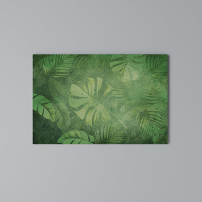 SUBTLE GREEN SYMPHONY Cuadro en lienzo horizontal