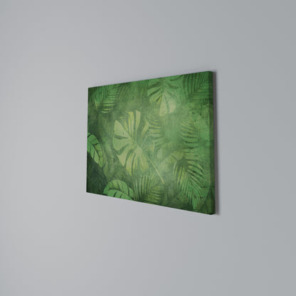 SUBTLE GREEN SYMPHONY Cuadro en lienzo horizontal